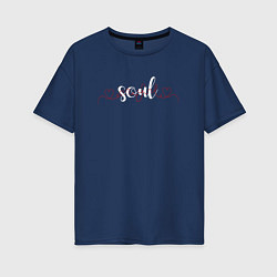 Женская футболка оверсайз Soul thread
