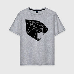 Женская футболка оверсайз Triangle pantera