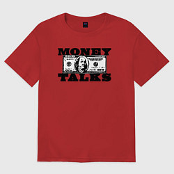 Женская футболка оверсайз Деньги решают Money Talks