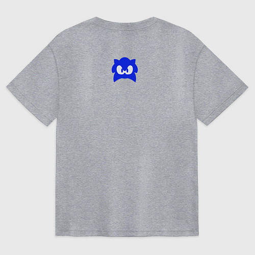 Женская футболка оверсайз Sonic Adventure Sonic / Меланж – фото 2