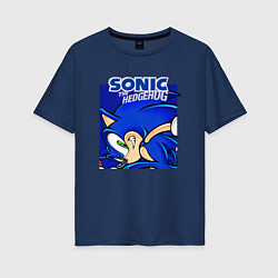Женская футболка оверсайз Sonic Adventure Sonic