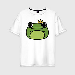 Женская футболка оверсайз Frog Lucky король