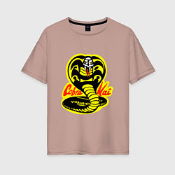 Женская футболка оверсайз Black Cobra