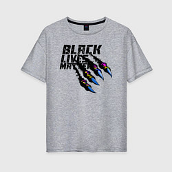 Женская футболка оверсайз Black Lives Matter 2022