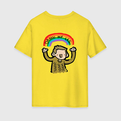 Женская футболка оверсайз Бенедикт Камбербэтч 2023 / Желтый – фото 2