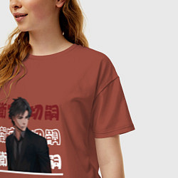 Футболка оверсайз женская Судьба Начало, Fate Zero, Кирицугу Эмия Kiritsugu, цвет: кирпичный — фото 2