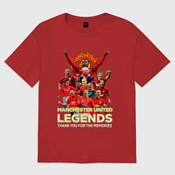 Женская футболка оверсайз Легенды Манчестера Manchester United Legends
