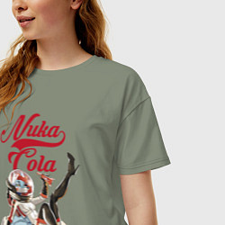 Футболка оверсайз женская Fallout Nuka Cola Furry Poster, цвет: авокадо — фото 2