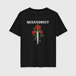 Женская футболка оверсайз Misandrist