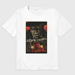 Женская футболка оверсайз Джиперс Криперс Jeepers Creepers