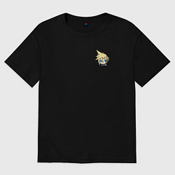 Футболка оверсайз женская Клауд в кармане, цвет: черный