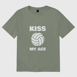 Футболка оверсайз женская Kiss - My Ace, цвет: авокадо