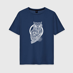 Женская футболка оверсайз Celtic Owl