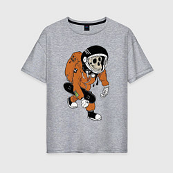 Женская футболка оверсайз Astronaut Cool Monkey