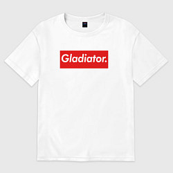 Футболка оверсайз женская Gladiator, цвет: белый