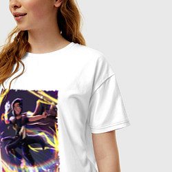 Футболка оверсайз женская Фрей в деле, цвет: белый — фото 2