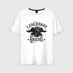 Женская футболка оверсайз Legendary Racers
