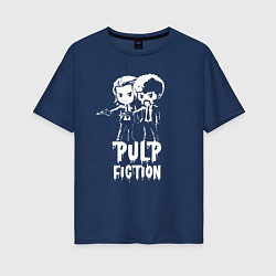 Футболка оверсайз женская Pulp Fiction Hype, цвет: тёмно-синий