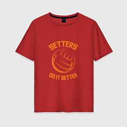 Женская футболка оверсайз Setters Do It Better
