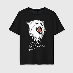 Женская футболка оверсайз Blanca Wolf