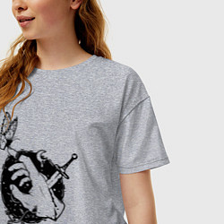 Футболка оверсайз женская Dreaming about you, цвет: меланж — фото 2