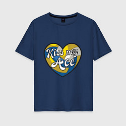 Женская футболка оверсайз Volley - Kiss My Ace