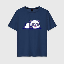 Женская футболка оверсайз Милашка панда Cutie panda