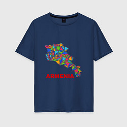 Женская футболка оверсайз Armenian Color