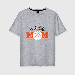 Женская футболка оверсайз Basketball Mom