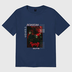 Футболка оверсайз женская Guts team, цвет: тёмно-синий