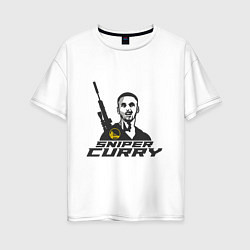 Женская футболка оверсайз Sniper Curry