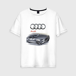 Женская футболка оверсайз Audi Concept