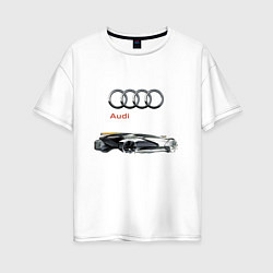 Женская футболка оверсайз Audi Concept Sketch