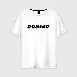 Женская футболка оверсайз Доминоигра