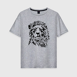 Женская футболка оверсайз Lion Graphics