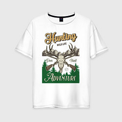 Женская футболка оверсайз Deer Hunting