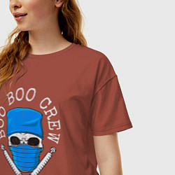 Футболка оверсайз женская BOO BOO CREW, цвет: кирпичный — фото 2