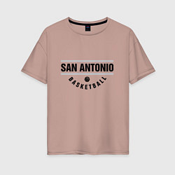Женская футболка оверсайз San Antonio Basketball