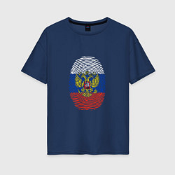 Женская футболка оверсайз Россия - ДНК