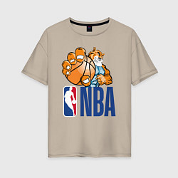 Женская футболка оверсайз NBA Tiger