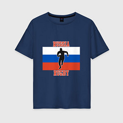 Женская футболка оверсайз Russian Rugby