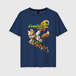 Женская футболка оверсайз Star Fox Zero Nintendo Video game