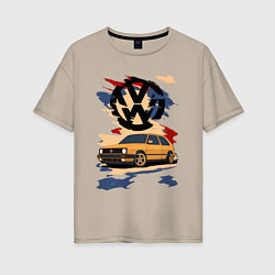 Женская футболка оверсайз Volkswagen Golf 2