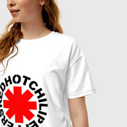 Футболка оверсайз женская Peppers logo, цвет: белый — фото 2