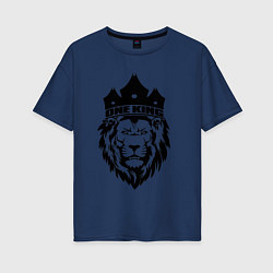 Женская футболка оверсайз Lion one king