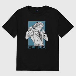 Футболка оверсайз женская Нанамин, цвет: черный