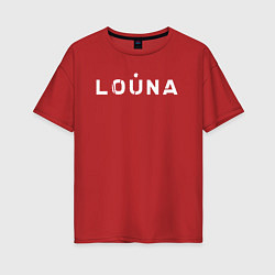 Футболка оверсайз женская Лоуна louna 1984, цвет: красный