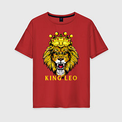 Женская футболка оверсайз KING LEO Король Лев