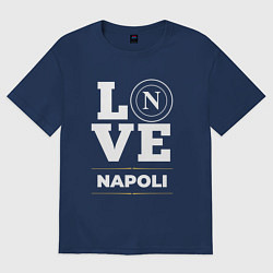 Футболка оверсайз женская Napoli Love Classic, цвет: тёмно-синий
