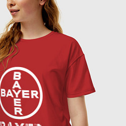 Футболка оверсайз женская BAYER Bayer, цвет: красный — фото 2